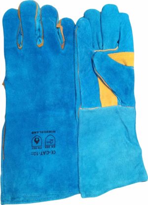 16” Leather Welding Gloves (with Yellow pipping)