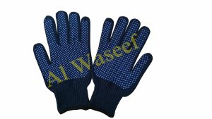 Double Side Blue Dotted Gloves