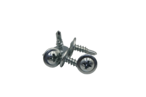 Wafer Head White Zinc Plated Self Drilling Screw